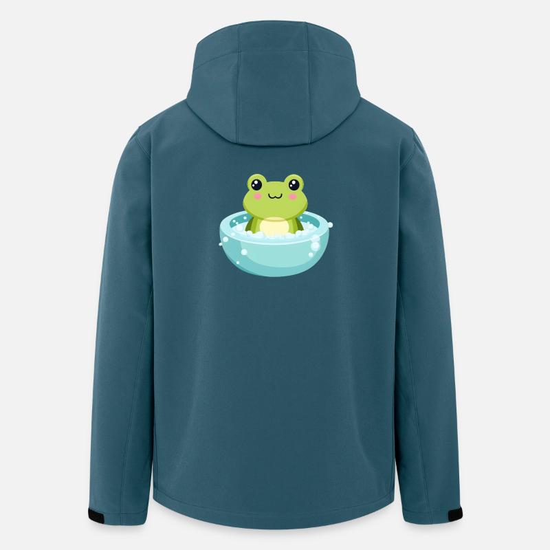 Frosch im Schaumbad - Recycelte Männer Softshell-Jacke von Stanley/Stella - Dunkles Petrol