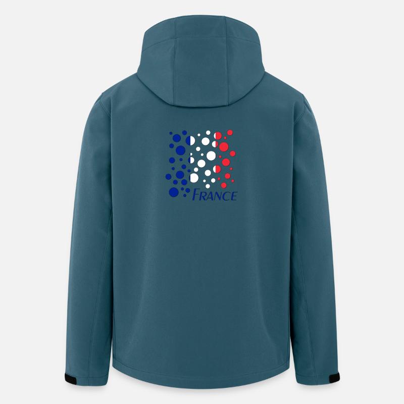 French Circle Dots Pattern - Men’s Recycled Softshell Jacket by Stanley/Stella - stargazer