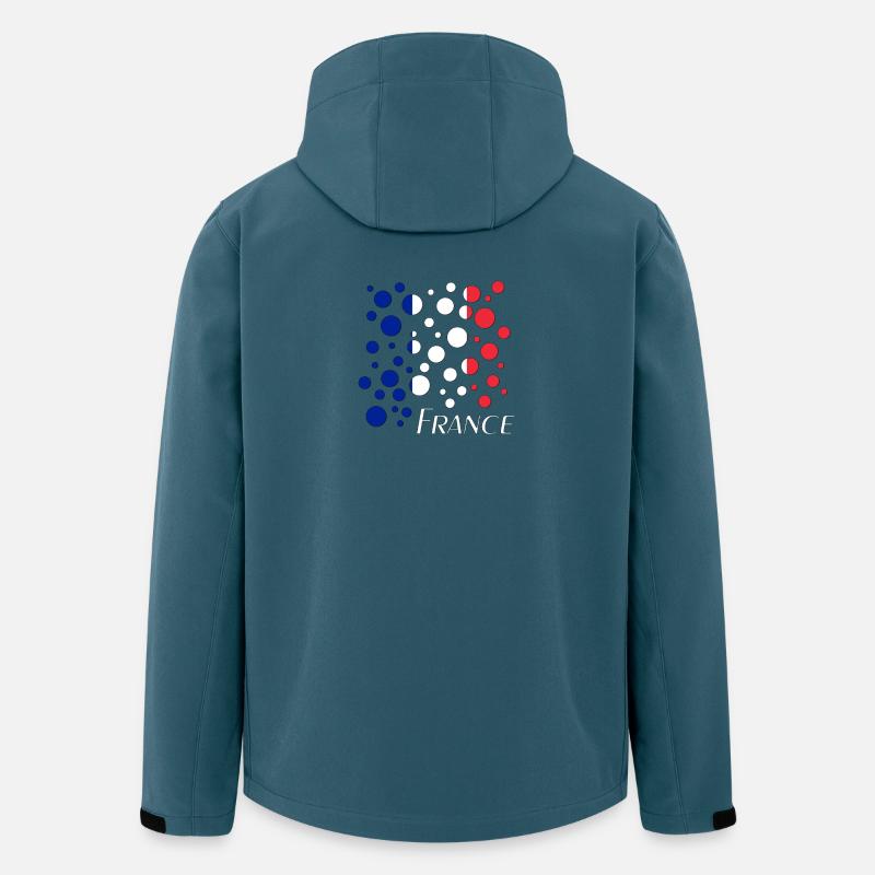 France Dot Spectrum - Recycelte Männer Softshell-Jacke von Stanley/Stella - Dunkles Petrol