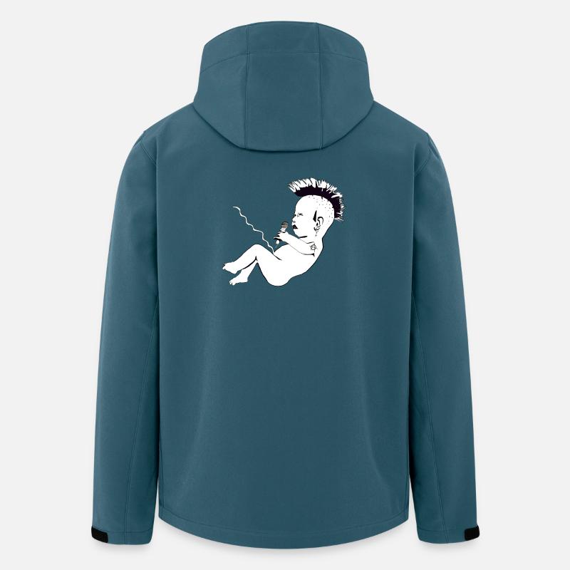 Punks not dead - Recycelte Männer Softshell-Jacke von Stanley/Stella - Dunkles Petrol