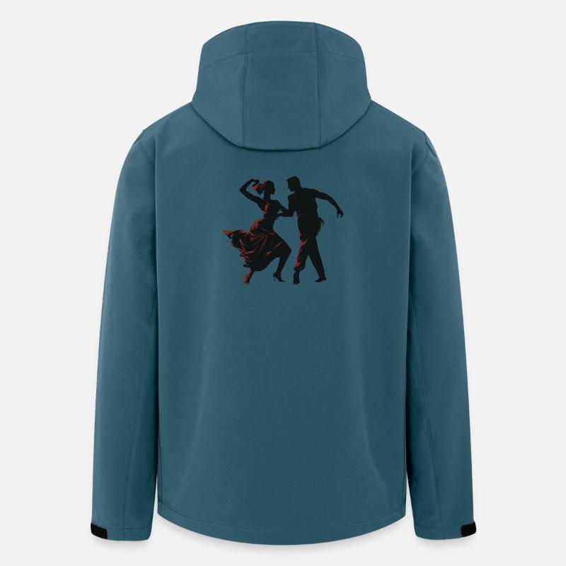 Flamenco Tanz - Recycelte Männer Softshell-Jacke von Stanley/Stella - Dunkles Petrol