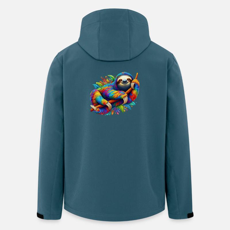 Faultier - Recycelte Männer Softshell-Jacke von Stanley/Stella - Dunkles Petrol