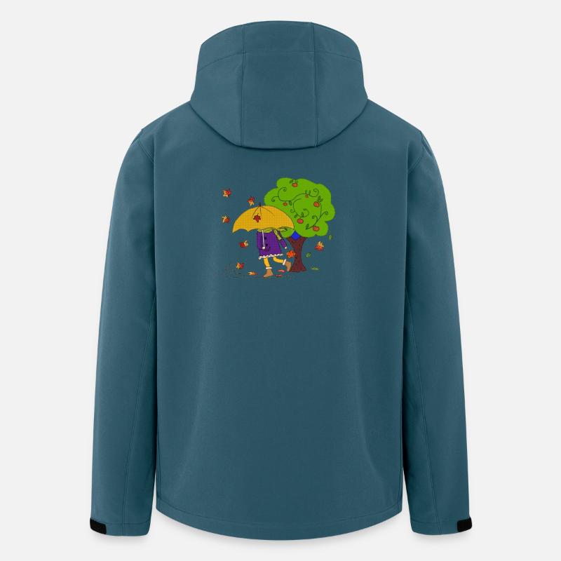 Herbstwetter - Recycelte Männer Softshell-Jacke von Stanley/Stella - Dunkles Petrol