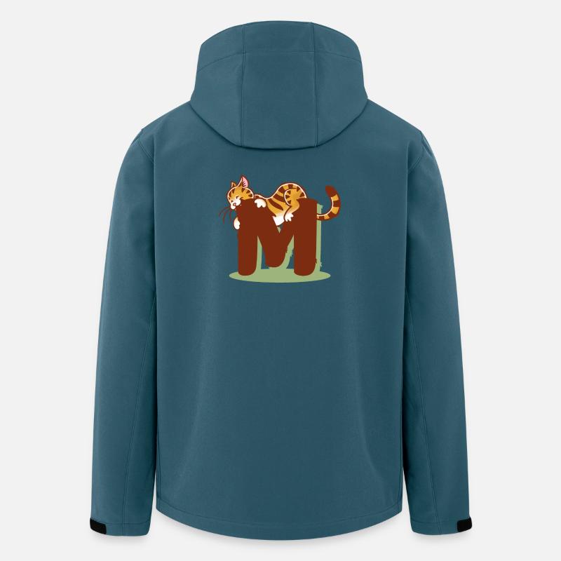 Katze Buchstabe M - Recycelte Männer Softshell-Jacke von Stanley/Stella - Dunkles Petrol