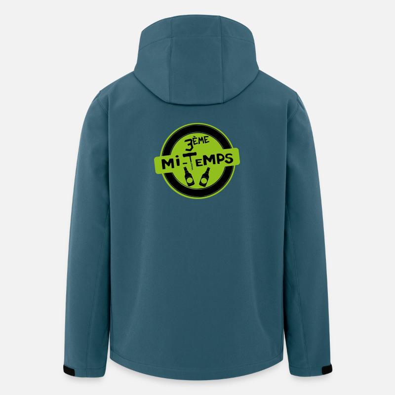3. Halbzeit - Recycelte Männer Softshell-Jacke von Stanley/Stella - Dunkles Petrol