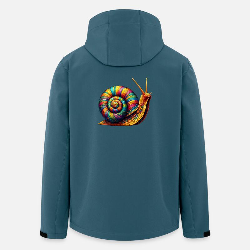 Schnecke - Recycelte Männer Softshell-Jacke von Stanley/Stella - Dunkles Petrol
