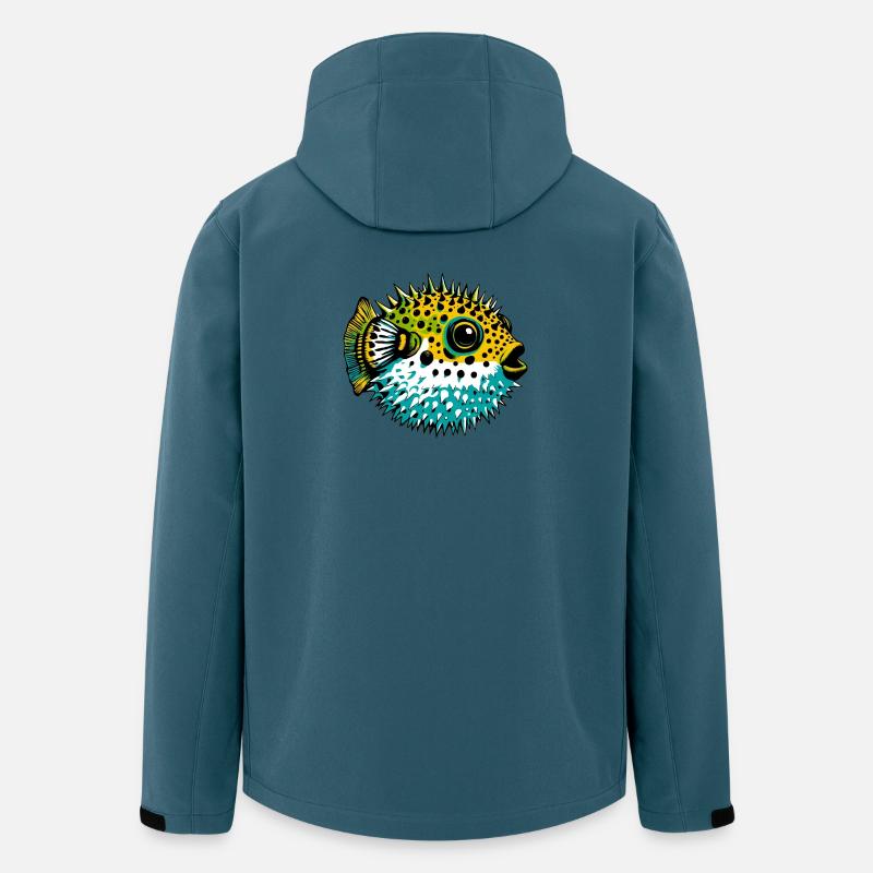 Kugelfisch - Recycelte Männer Softshell-Jacke von Stanley/Stella - Dunkles Petrol