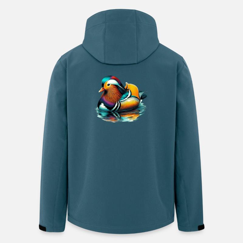 Mandarinente - Recycelte Männer Softshell-Jacke von Stanley/Stella - Dunkles Petrol