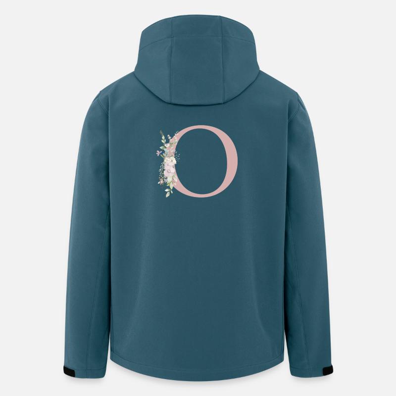 O Monogram, Floral, Customizable - Men’s Recycled Softshell Jacket by Stanley/Stella - stargazer