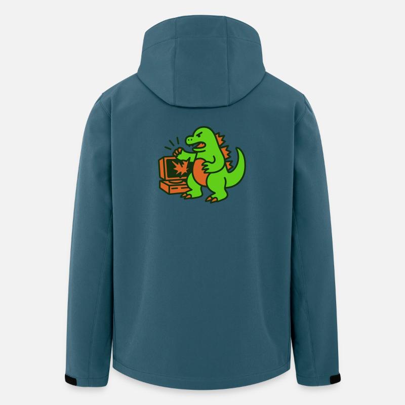 Dragon vs Computer - Recycelte Männer Softshell-Jacke von Stanley/Stella - Dunkles Petrol
