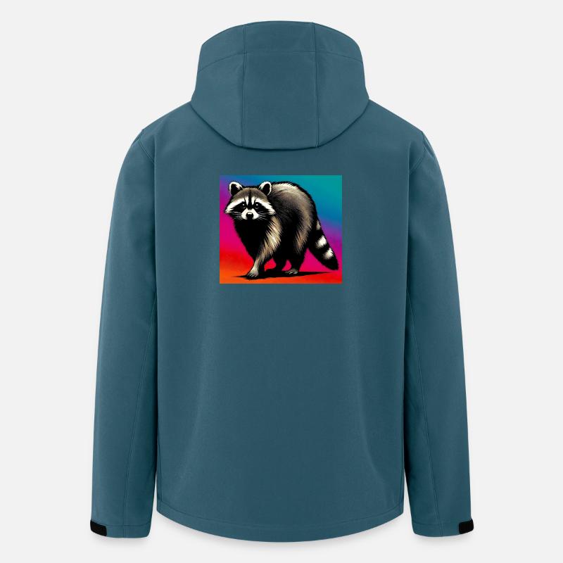 Waschbär - Recycelte Männer Softshell-Jacke von Stanley/Stella - Dunkles Petrol