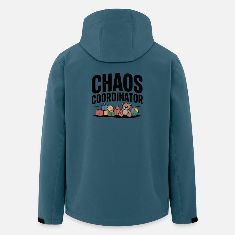 coordinateur du chaos - Veste softshell homme en polyester recyclé Stanley/Stella - bleu pétrole foncé