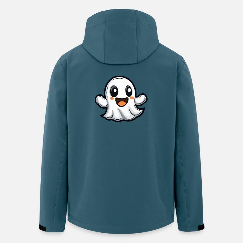Geist Halloween Niedlich Comic - Recycelte Männer Softshell-Jacke von Stanley/Stella - Dunkles Petrol