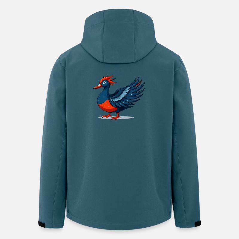 Geflügelter blauer Sternadler - Recycelte Männer Softshell-Jacke von Stanley/Stella - Dunkles Petrol