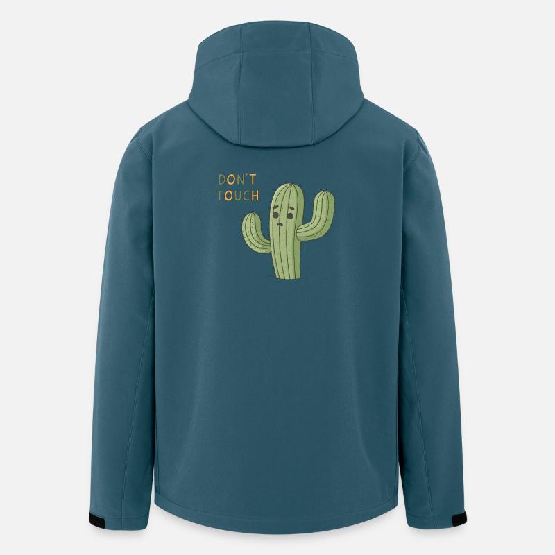 Sad Cactus Warning Don't Touch - Men’s Recycled Softshell Jacket by Stanley/Stella - stargazer