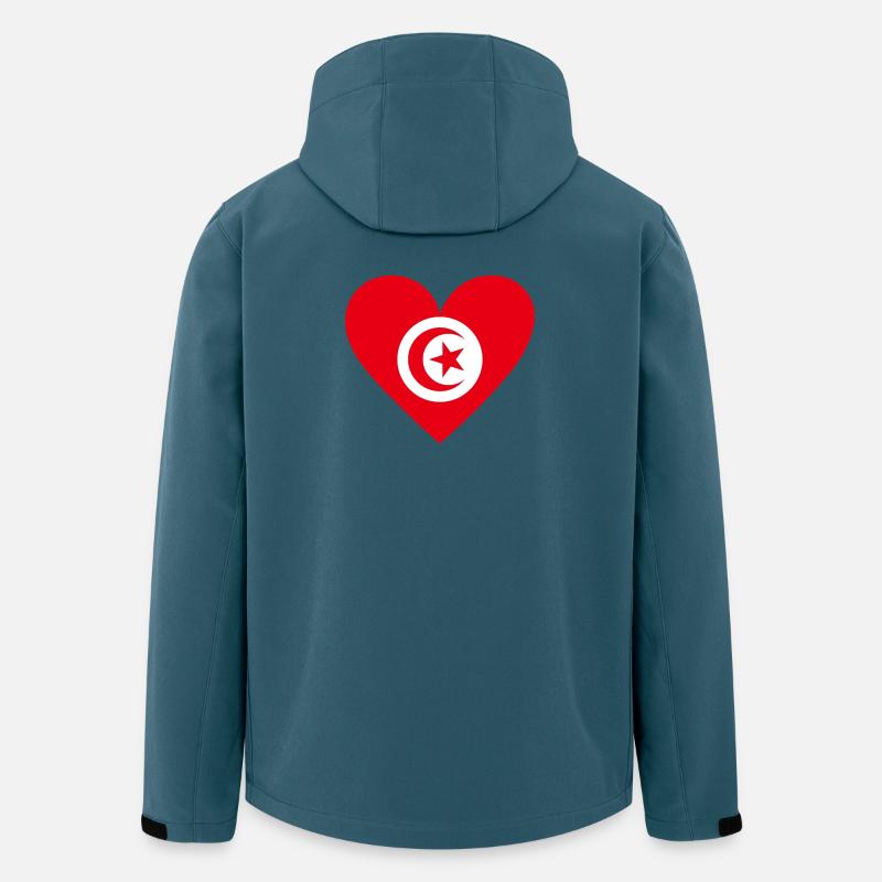 Heart Crescent Moon Star - Men’s Recycled Softshell Jacket by Stanley/Stella - stargazer