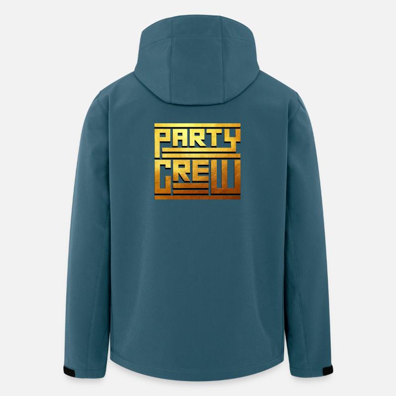 Party crew - Recycelte Männer Softshell-Jacke von Stanley/Stella - Dunkles Petrol