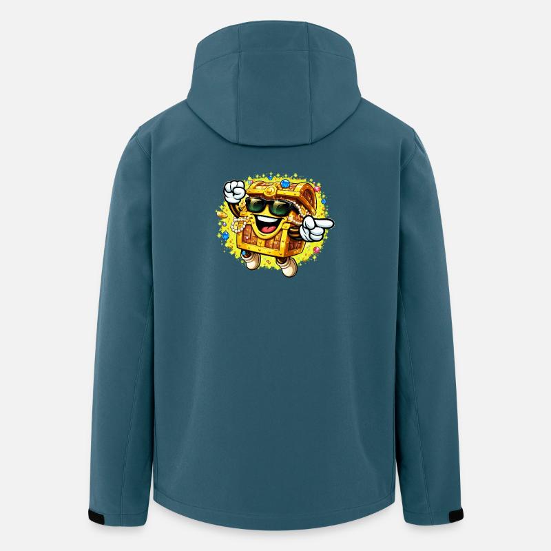 Goldener Sarg-Swag - Recycelte Männer Softshell-Jacke von Stanley/Stella - Dunkles Petrol