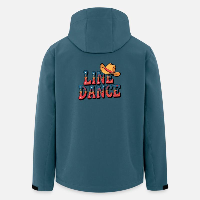 Lone Dance Cowboy Text mit Hut - Recycelte Männer Softshell-Jacke von Stanley/Stella - Dunkles Petrol