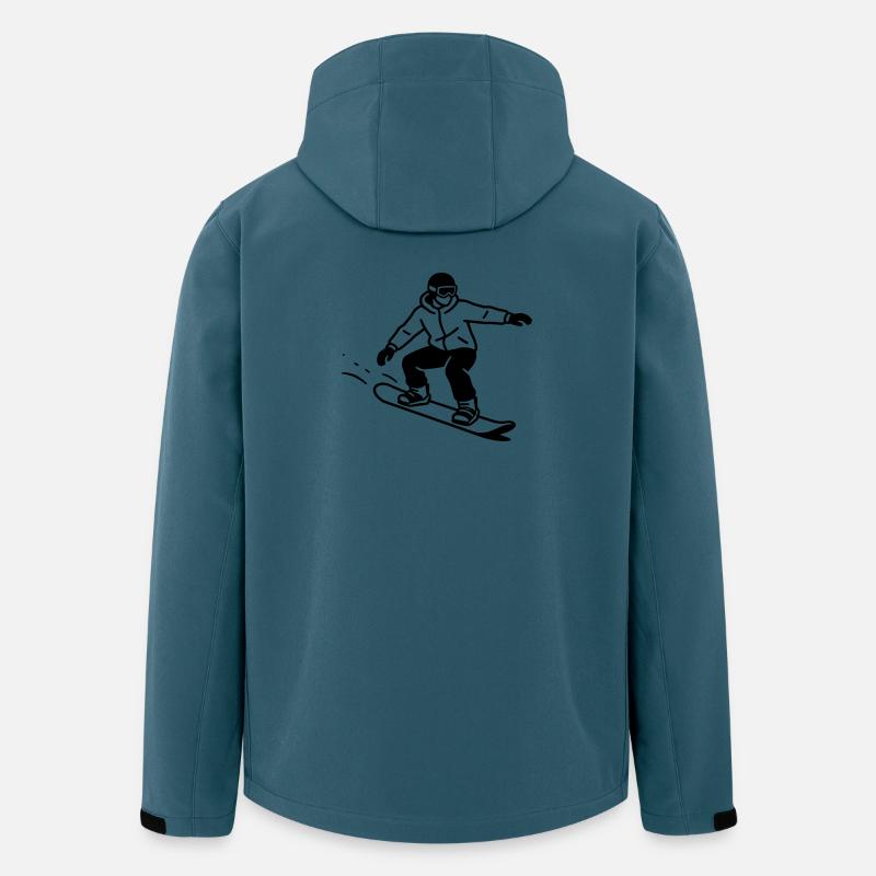 Sandboard - Veste softshell homme en polyester recyclé Stanley/Stella - bleu pétrole foncé