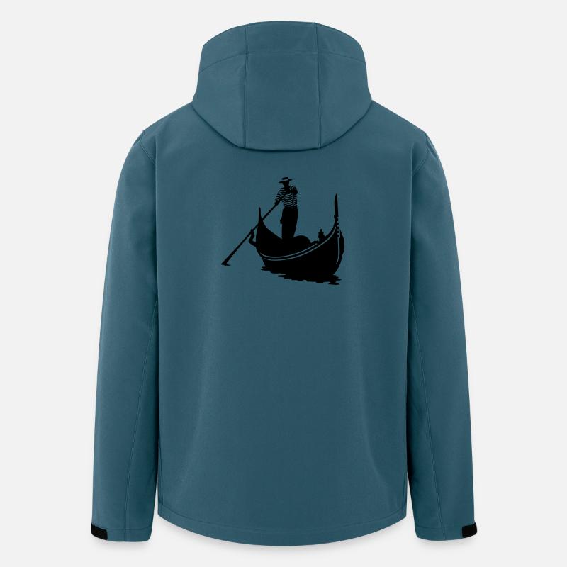 Gondoliere - Recycelte Männer Softshell-Jacke von Stanley/Stella - Dunkles Petrol