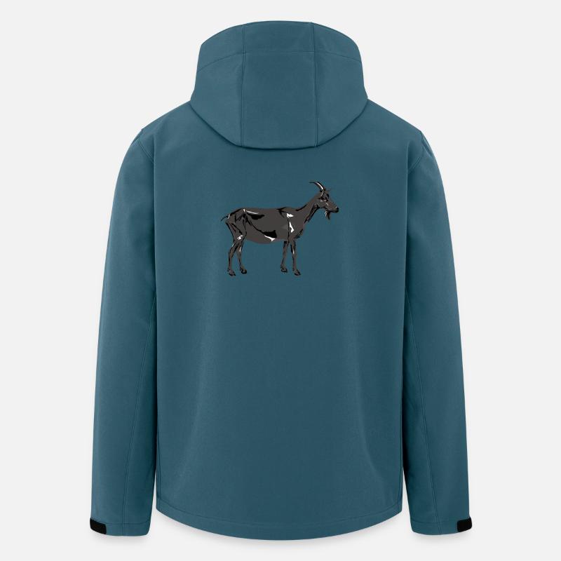 Gris Chèvre de la Saint-Patrick - Veste softshell homme en polyester recyclé Stanley/Stella - bleu pétrole foncé