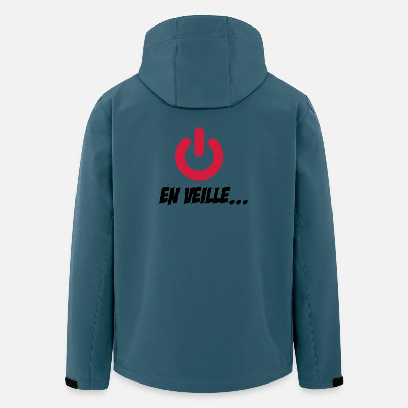 En veille... - Recycelte Männer Softshell-Jacke von Stanley/Stella - Dunkles Petrol
