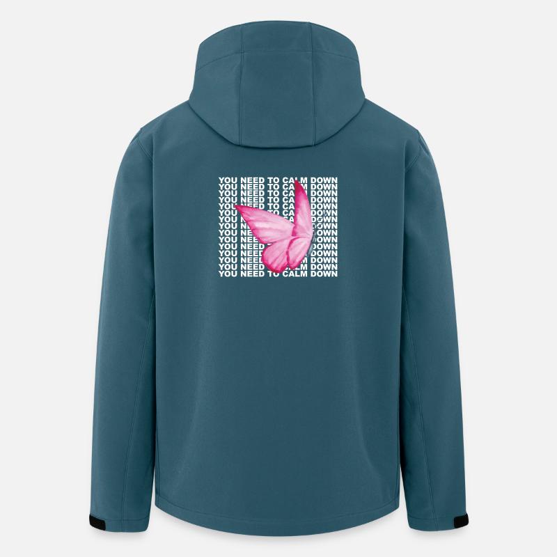 Du musst dich beruhigen - Recycelte Männer Softshell-Jacke von Stanley/Stella - Dunkles Petrol
