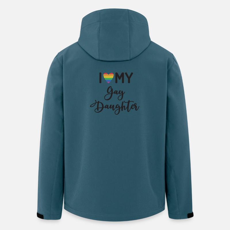 Ich liebe meine schwule Tochter - Recycelte Männer Softshell-Jacke von Stanley/Stella - Dunkles Petrol