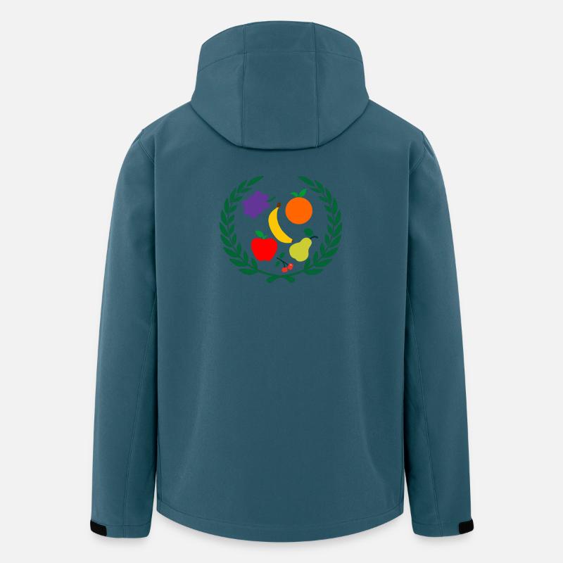 Frucht im Lorbeerkranz - Recycelte Männer Softshell-Jacke von Stanley/Stella - Dunkles Petrol