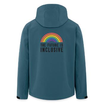 Pride Month LGBT - The Future is Inclusive - Men’s Recycled Softshell Jacket by Stanley/Stella - stargazer - Back - AI Model Male 185 light (185cm)