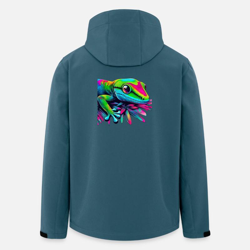 Gecko - Veste softshell homme en polyester recyclé Stanley/Stella - bleu pétrole foncé