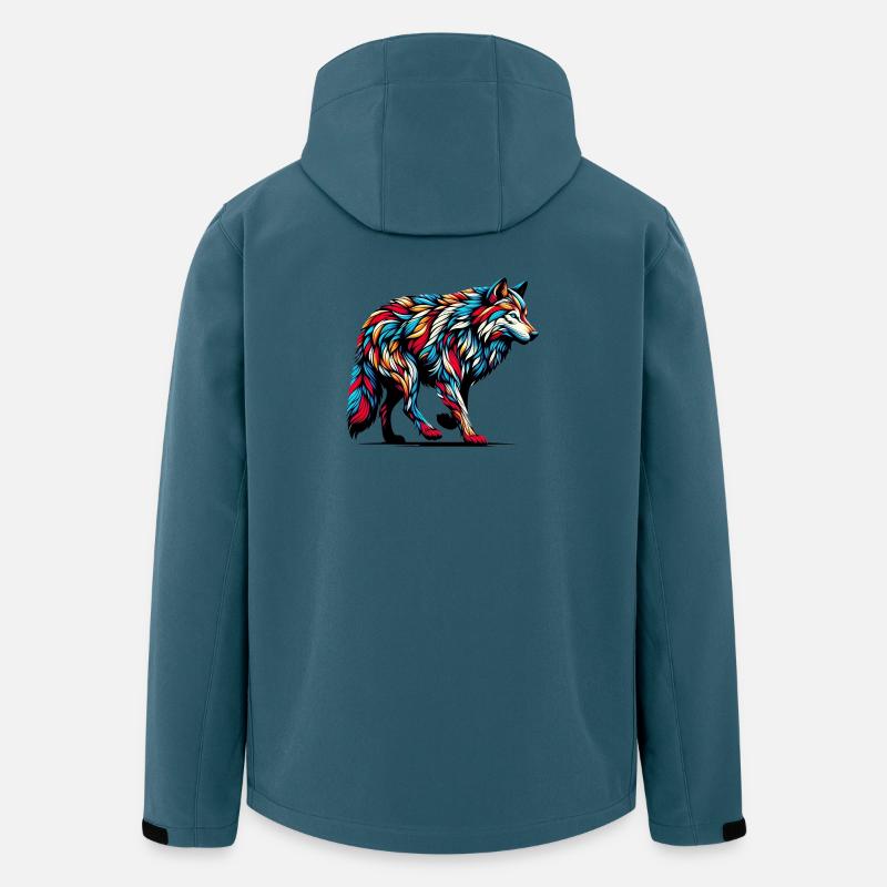 Loup - Veste softshell homme en polyester recyclé Stanley/Stella - bleu pétrole foncé