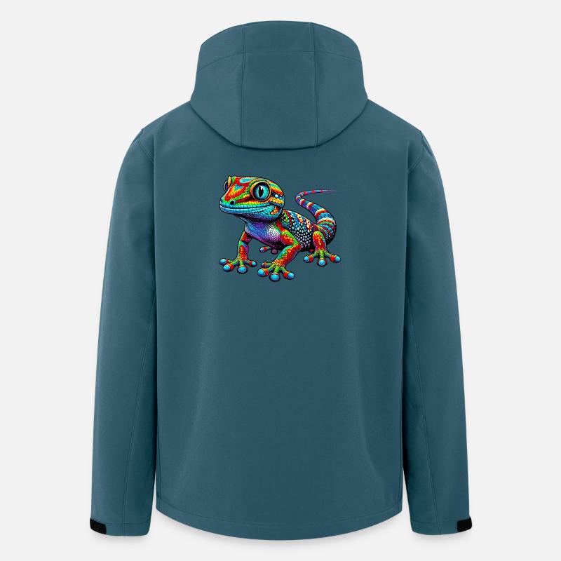 Gecko - Veste softshell homme en polyester recyclé Stanley/Stella - bleu pétrole foncé