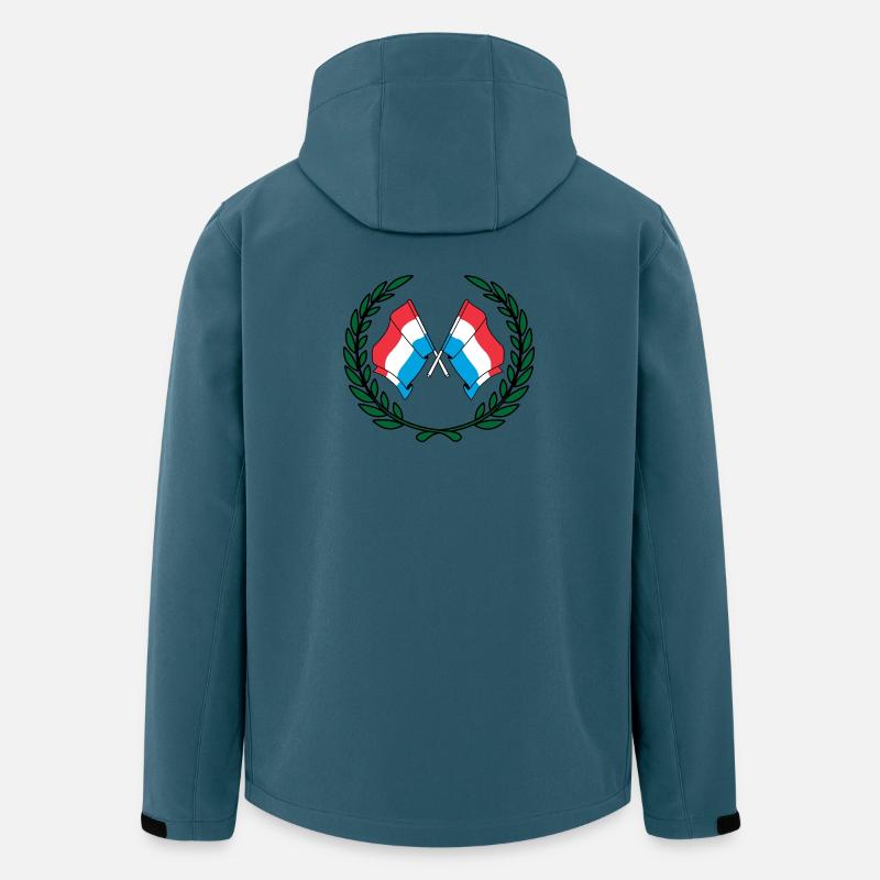 Flags Luxembourg in laurel wreath - Men’s Recycled Softshell Jacket by Stanley/Stella - stargazer