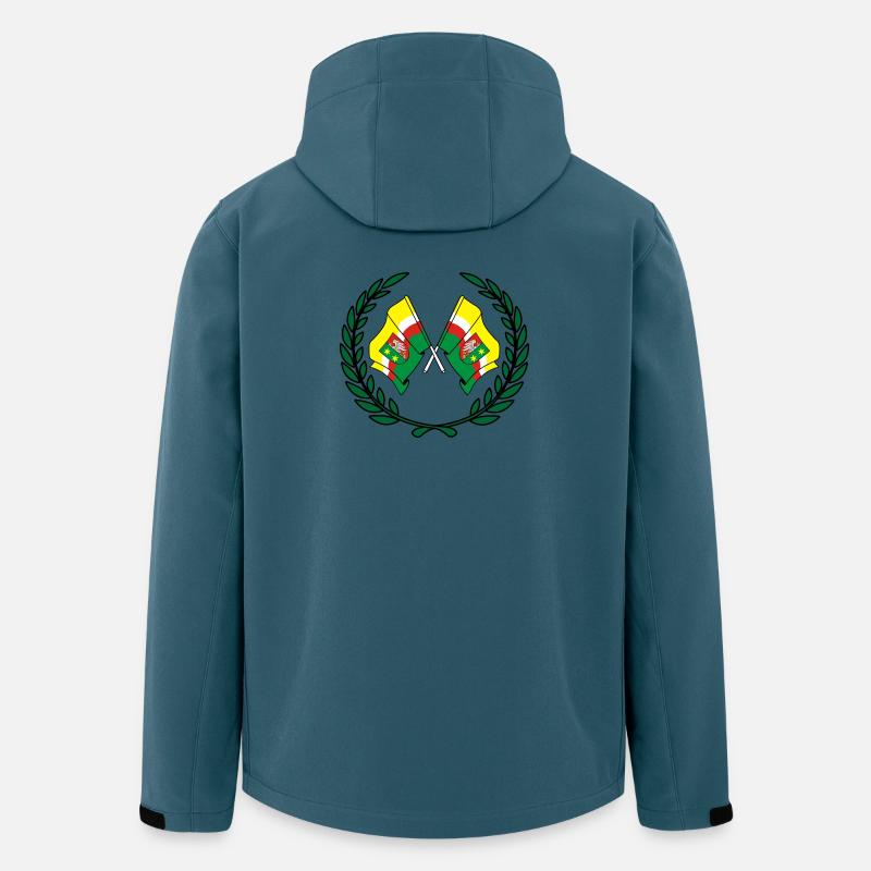 Fahnen Lorbeerkranz - Recycelte Männer Softshell-Jacke von Stanley/Stella - Dunkles Petrol
