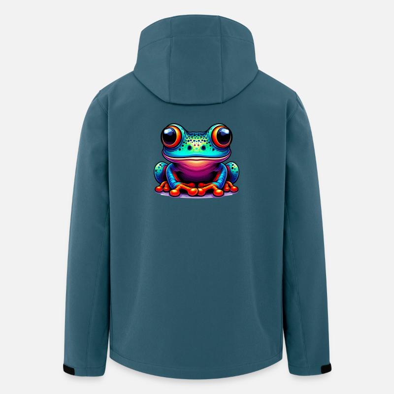 Frosch - Recycelte Männer Softshell-Jacke von Stanley/Stella - Dunkles Petrol