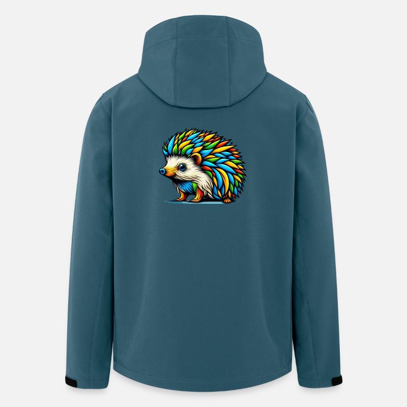 Hérisson - Veste softshell homme en polyester recyclé Stanley/Stella - bleu pétrole foncé