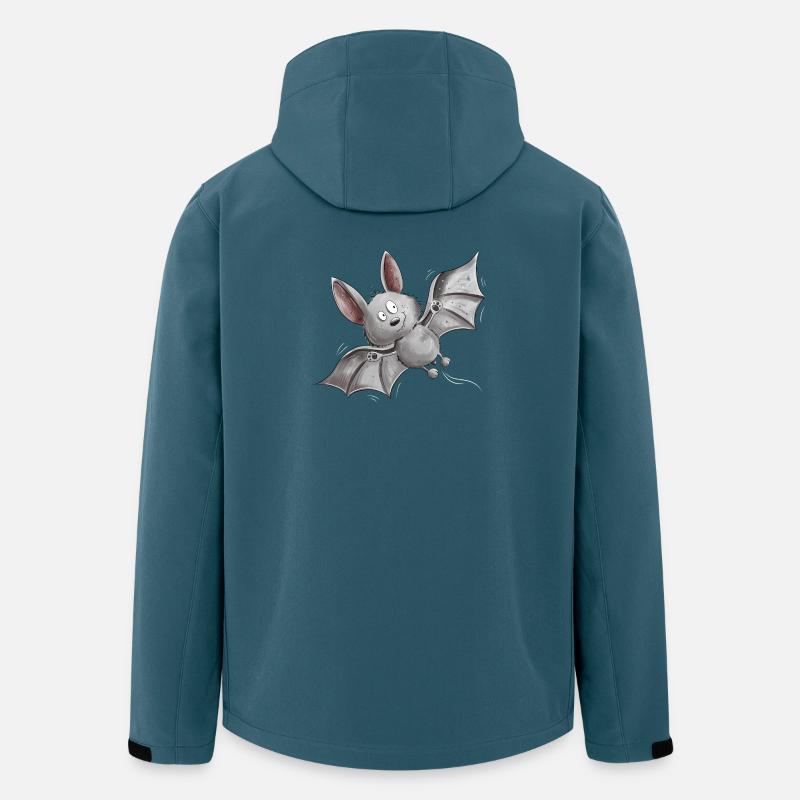 Flatternde Fledermaus - Recycelte Männer Softshell-Jacke von Stanley/Stella - Dunkles Petrol