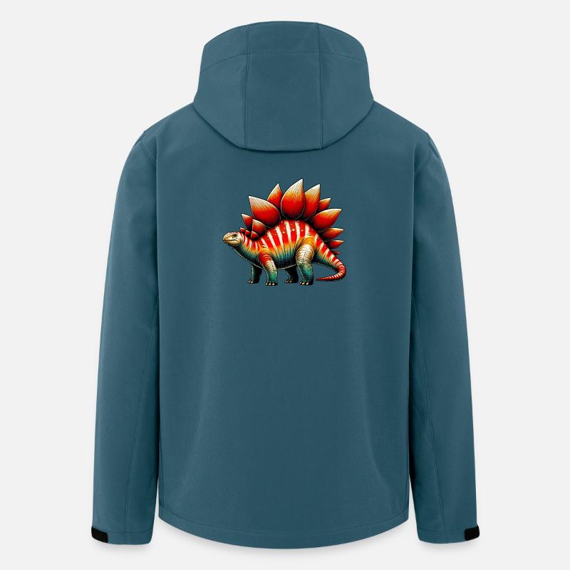 Dinosaurier - Recycelte Männer Softshell-Jacke von Stanley/Stella - Dunkles Petrol