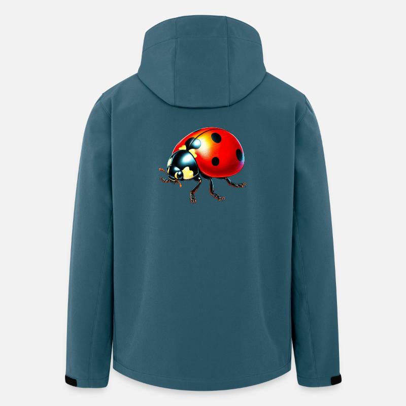 Marienkäfer - Recycelte Männer Softshell-Jacke von Stanley/Stella - Dunkles Petrol
