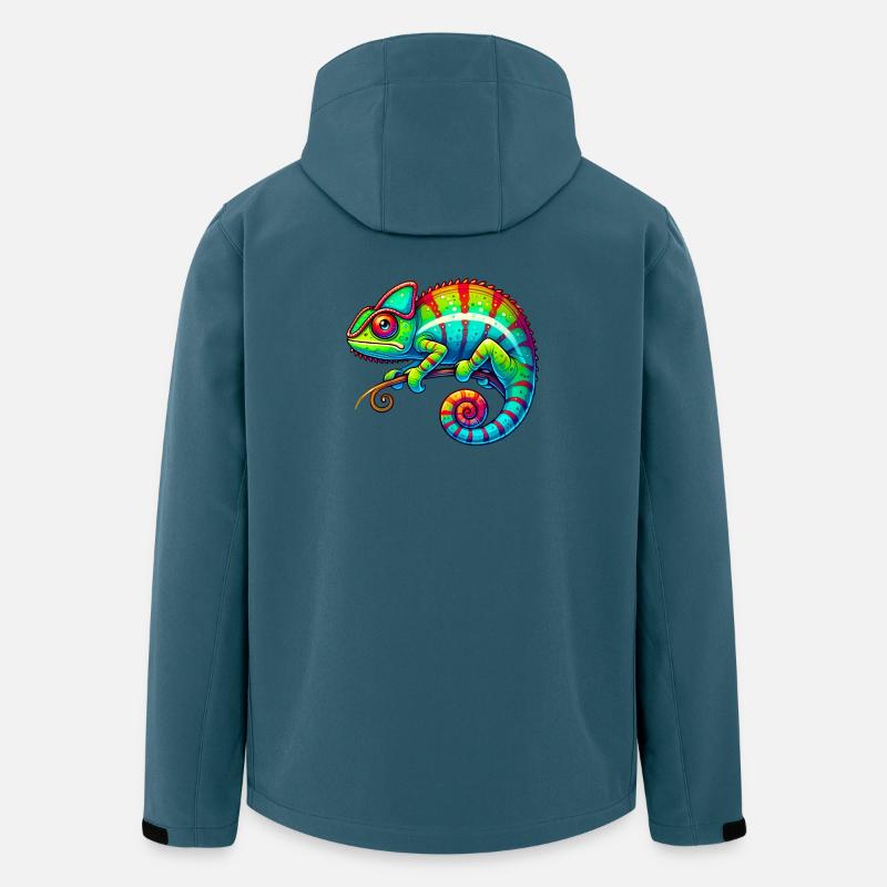 Chamäleon - Recycelte Männer Softshell-Jacke von Stanley/Stella - Dunkles Petrol