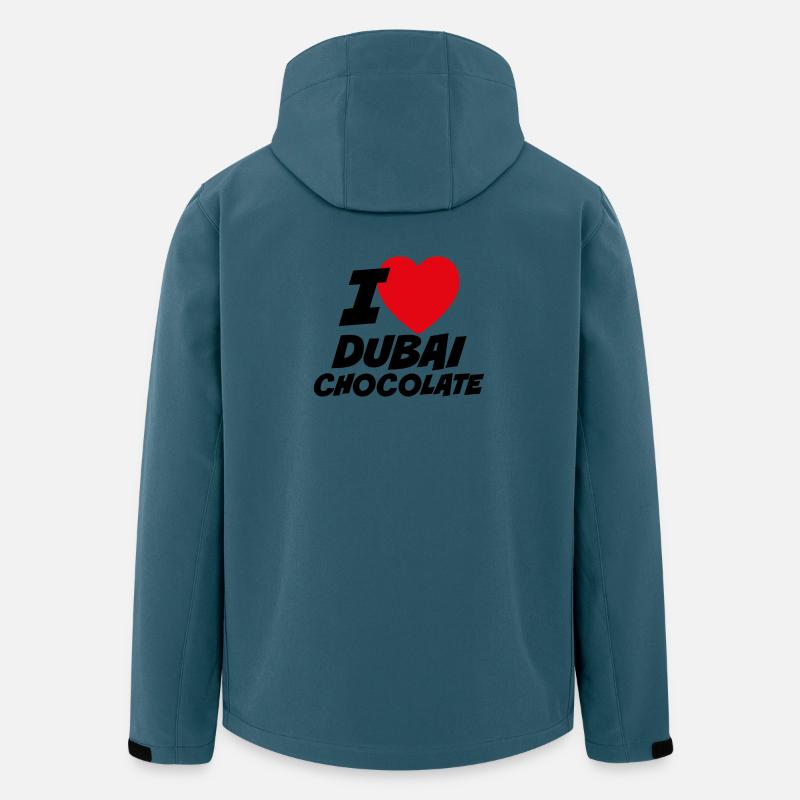 Ich liebe Dubai Schokolade - Recycelte Männer Softshell-Jacke von Stanley/Stella - Dunkles Petrol
