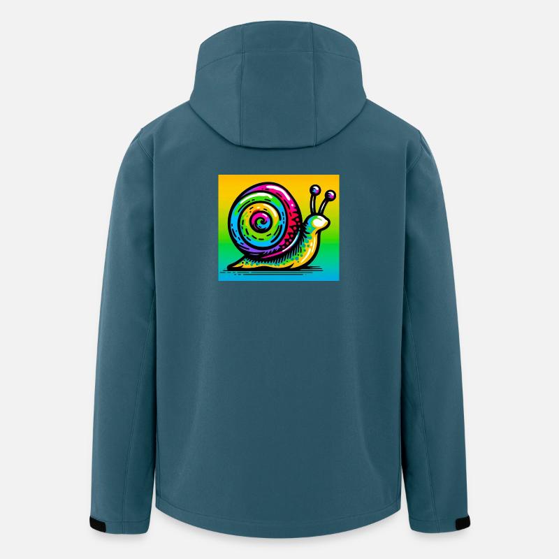 Schnecke - Recycelte Männer Softshell-Jacke von Stanley/Stella - Dunkles Petrol