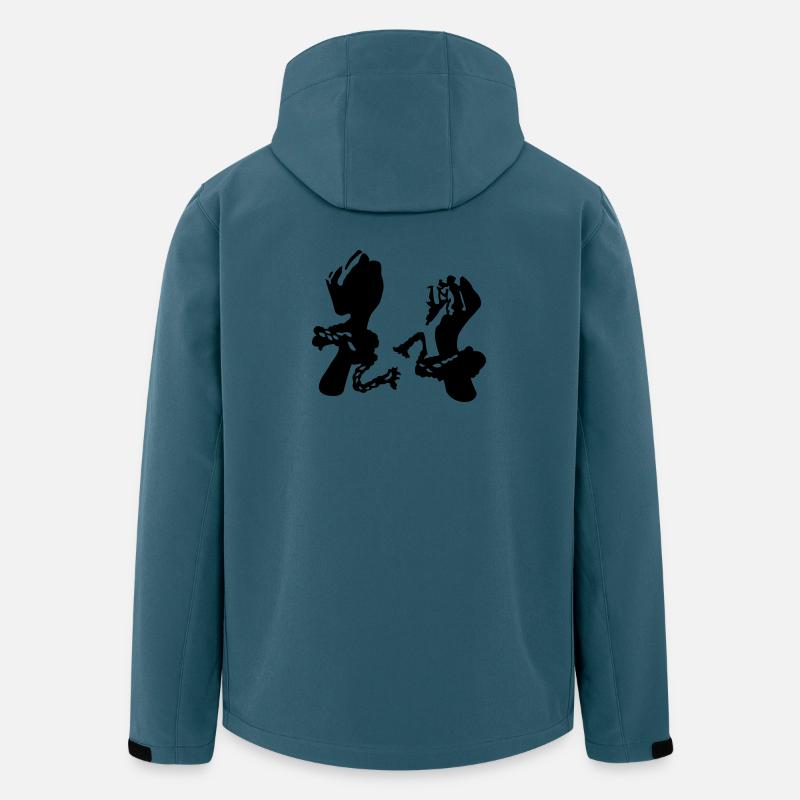 Freiheit - Recycelte Männer Softshell-Jacke von Stanley/Stella - Dunkles Petrol