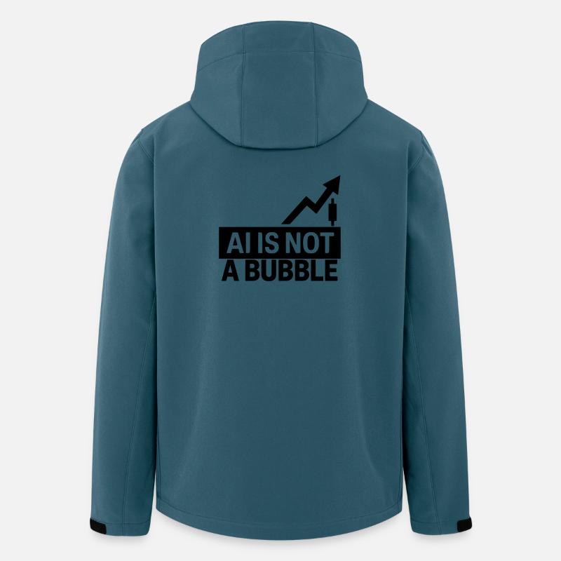 AI Is Not a Bubble - Recycelte Männer Softshell-Jacke von Stanley/Stella - Dunkles Petrol