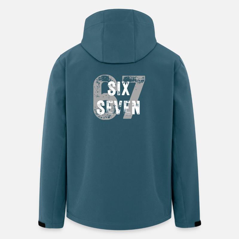Six Seven, 6 7 Slang - Recycelte Männer Softshell-Jacke von Stanley/Stella - Dunkles Petrol