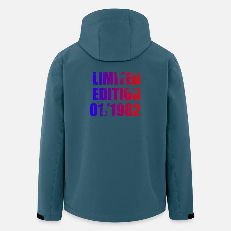 44e anniversaire Édition limitée 01/1982 - Veste softshell homme en polyester recyclé Stanley/Stella - bleu pétrole foncé