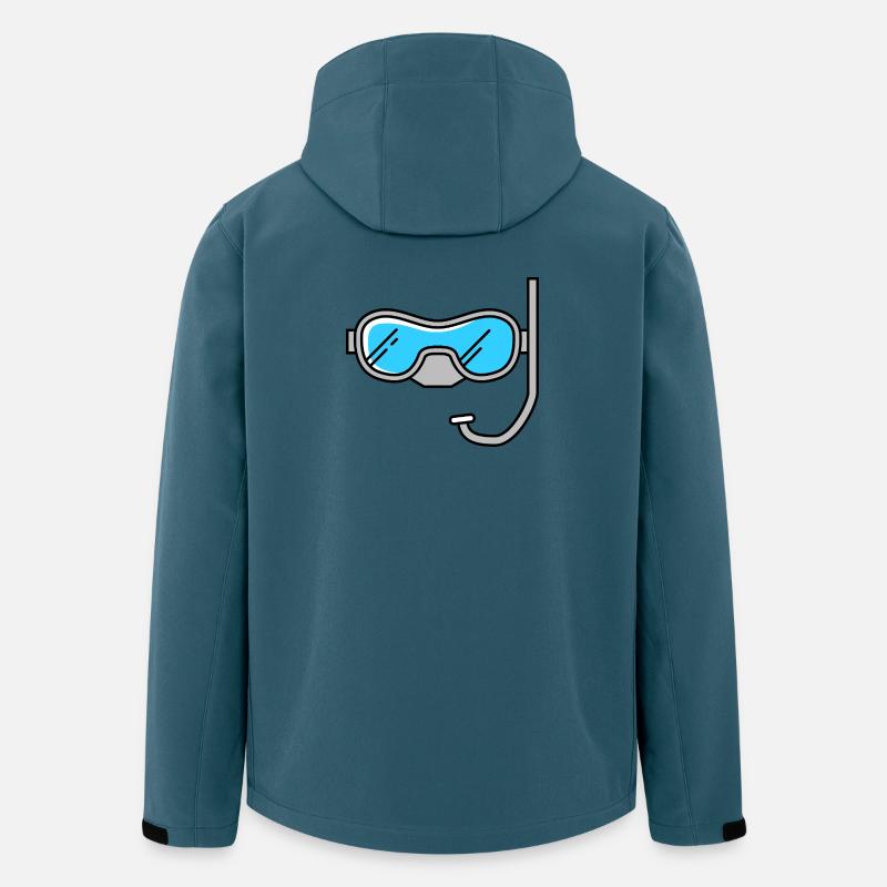 Taucherbrille - Recycelte Männer Softshell-Jacke von Stanley/Stella - Dunkles Petrol