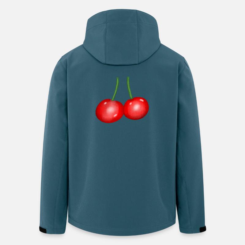 Fruit Duo Cerise Fruit Fruit Cerise - Veste softshell homme en polyester recyclé Stanley/Stella - bleu pétrole foncé